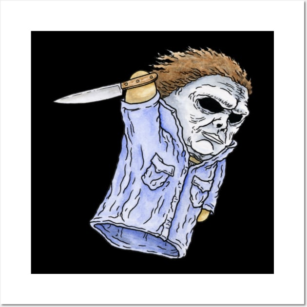 Michael Myers - Horror Hand Puppet Wall Art by ScottBokma